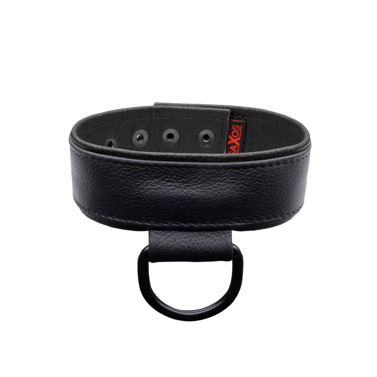 SAXOS Soft Leder Halsband schwarz