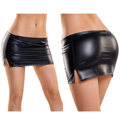 GLOSSY Wetlook Miniskirt S
