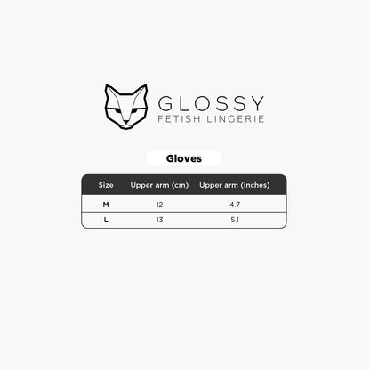 GLOSSY Wetlook Handschuhe M