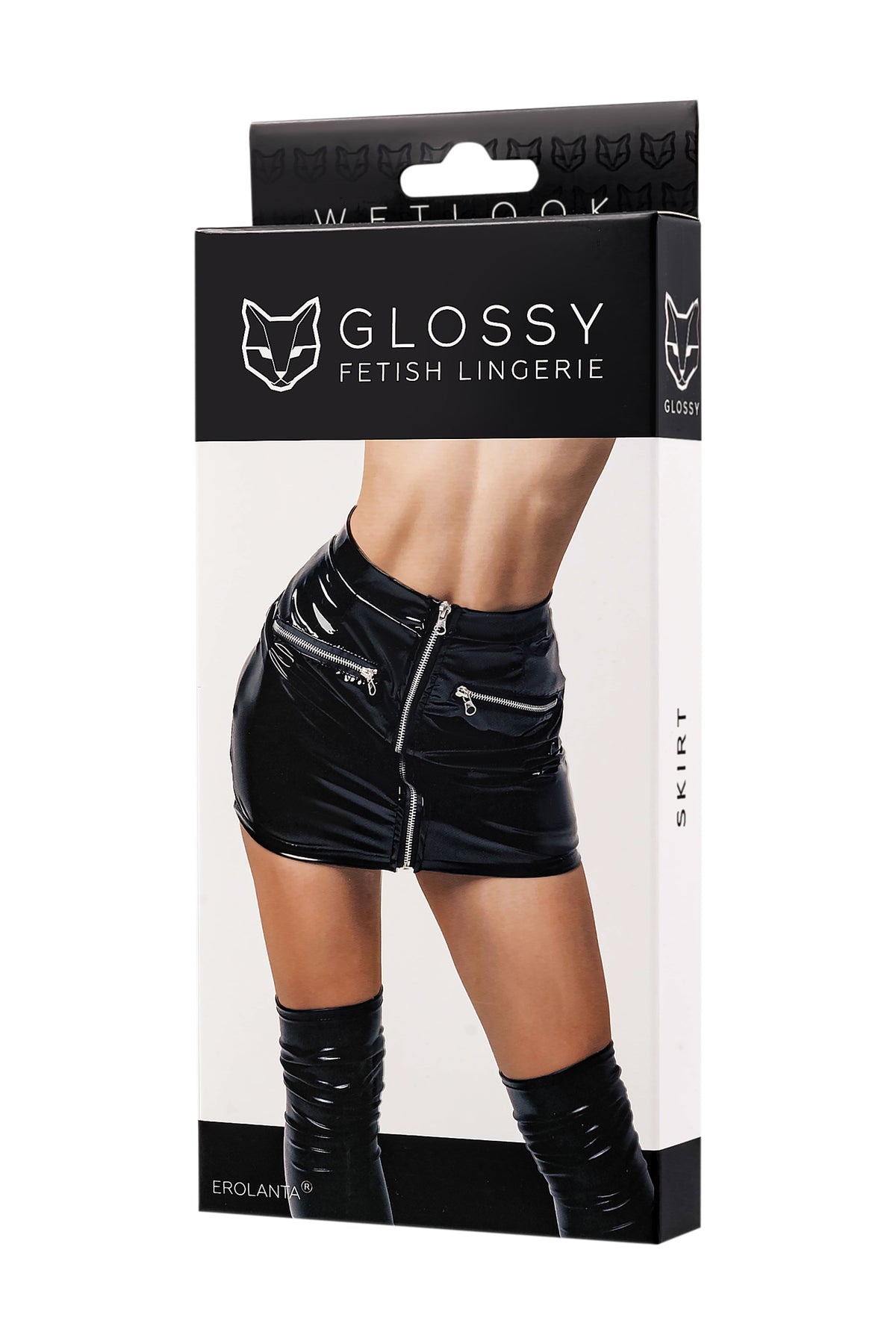 GLOSSY Wetlook Miniskirt S
