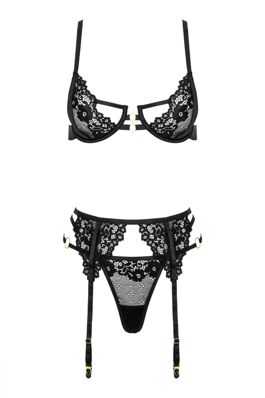 KOTEK Set 3-teilig schwarz S/M