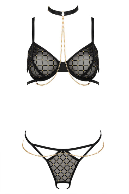 KOTEK 2er-Set TP 101 schwarz-gold S/M