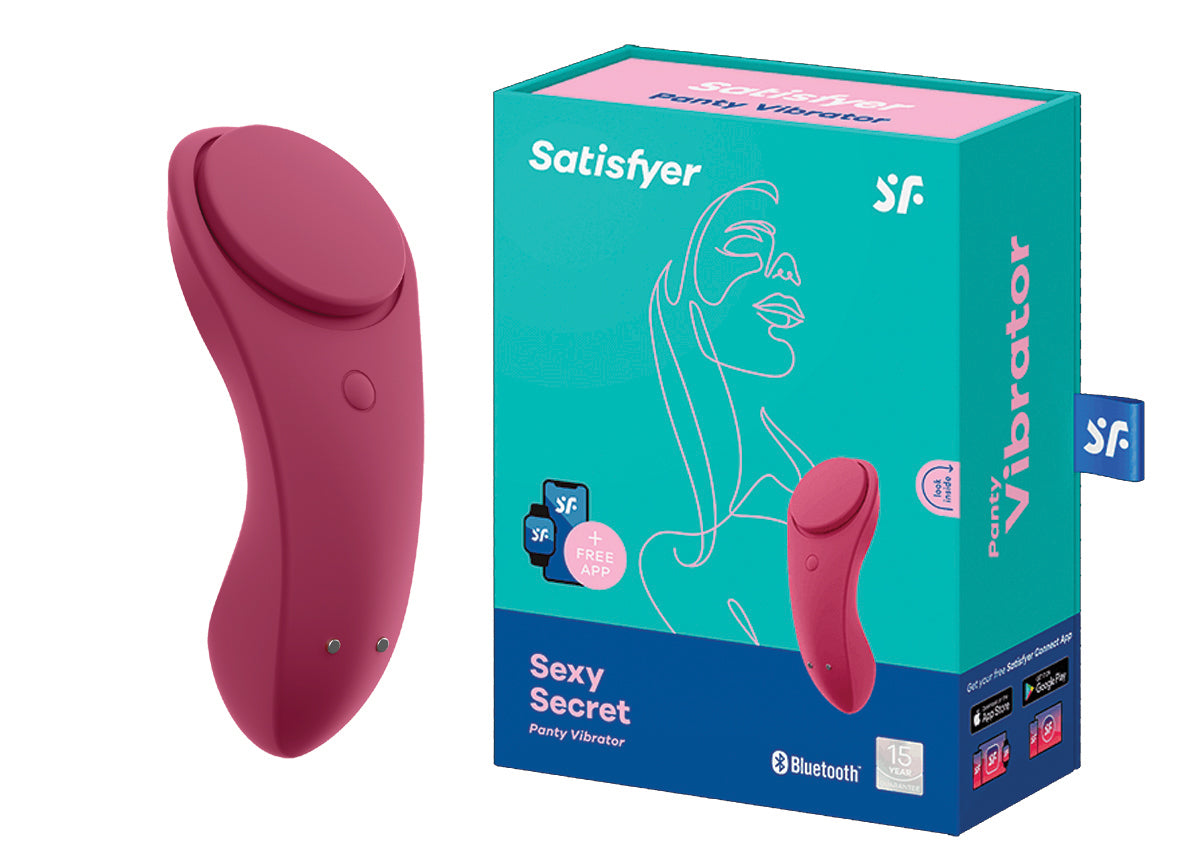 SATISFYER Sexy Secret Panty Vibrator wine rot